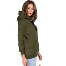 Chaqueta de invierno de las mujeres de otoño Chaqueta gruesa sudadera con capucha caliente